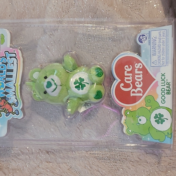 small plastic care bears
